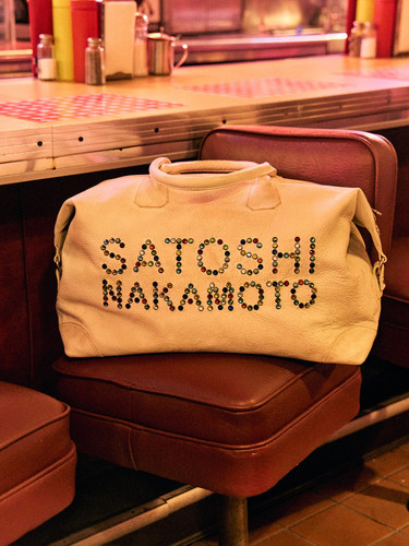 SATOSHI NAKAMOTO STUDDED WEEKENDER 宝石旅行包