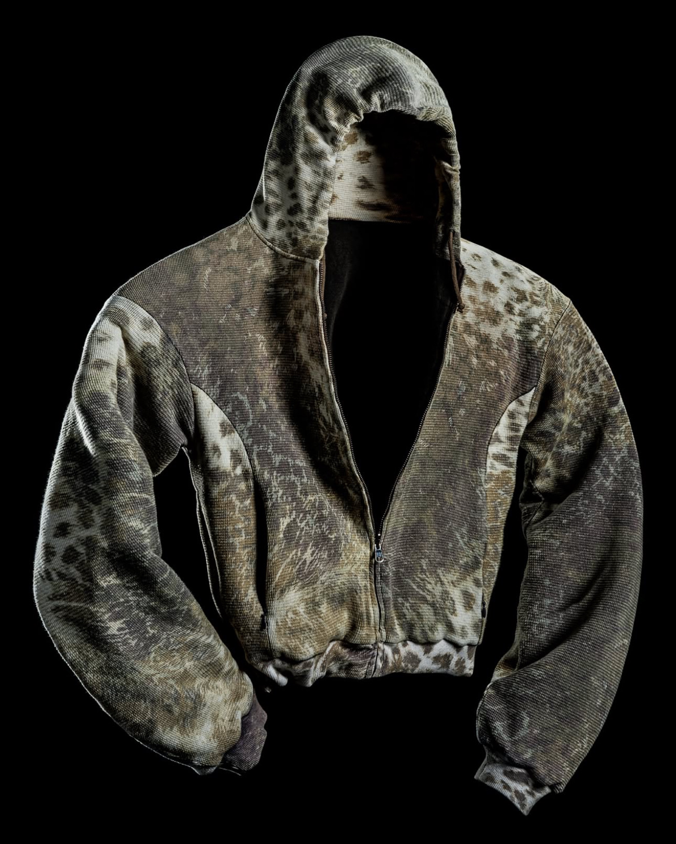 BADSON FADED 'APPALOOSA' REVERSIBLE ZIP-HOODIE 拉链双面帽衫