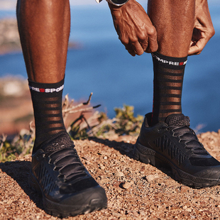 CS压缩 v4.0 跑步 轻量 高帮袜 UL RUN Hi Socks