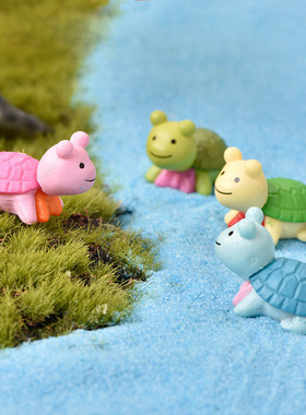 微景观可爱风塑料小动物摆件