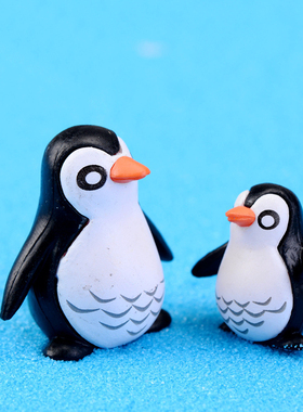 微景观园艺摄影盆栽企鹅小动物