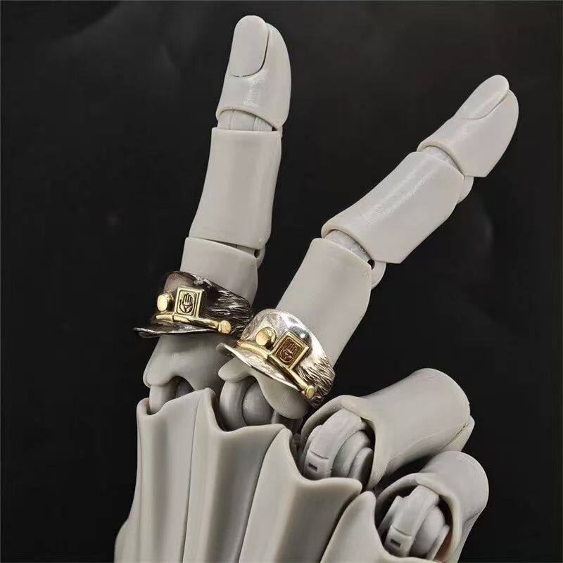 JOJO的奇妙冒险空条承太郎帽子戒指创意独特设计感指环