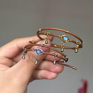 金银两色!埃及小猫感手镯女高级感流苏民族风手腕配饰手链饰品