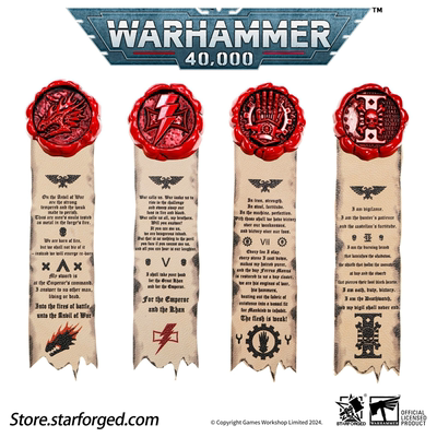 战锤40K周边火蜥蜴白疤死亡守望纯洁印记套装4