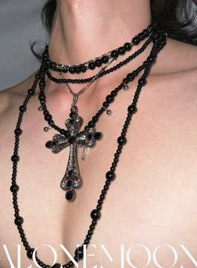 原创设计 「无序的」黑石钛钢项炼重工多层choker