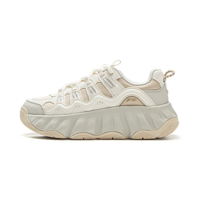 李宁休闲鞋女2025冬季新款曲奇鞋低帮潮流时尚舒适运动鞋AGCV254