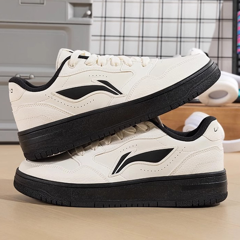 李宁天迹SOFT丨板鞋男鞋低帮柔软舒适潮流百搭运动时尚鞋AGCU271