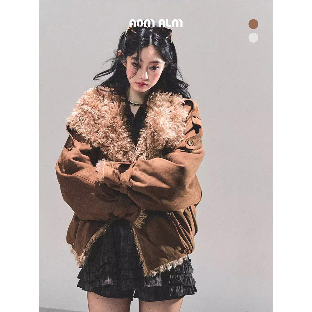 AOMALM少也眼"绒化冬日"%美拉德羊羔毛皮毛一体外套女冬保暖棉服,女装/女士精品,棉衣/棉服,淘宝优惠券,粉丝福利购,淘宝优惠卷