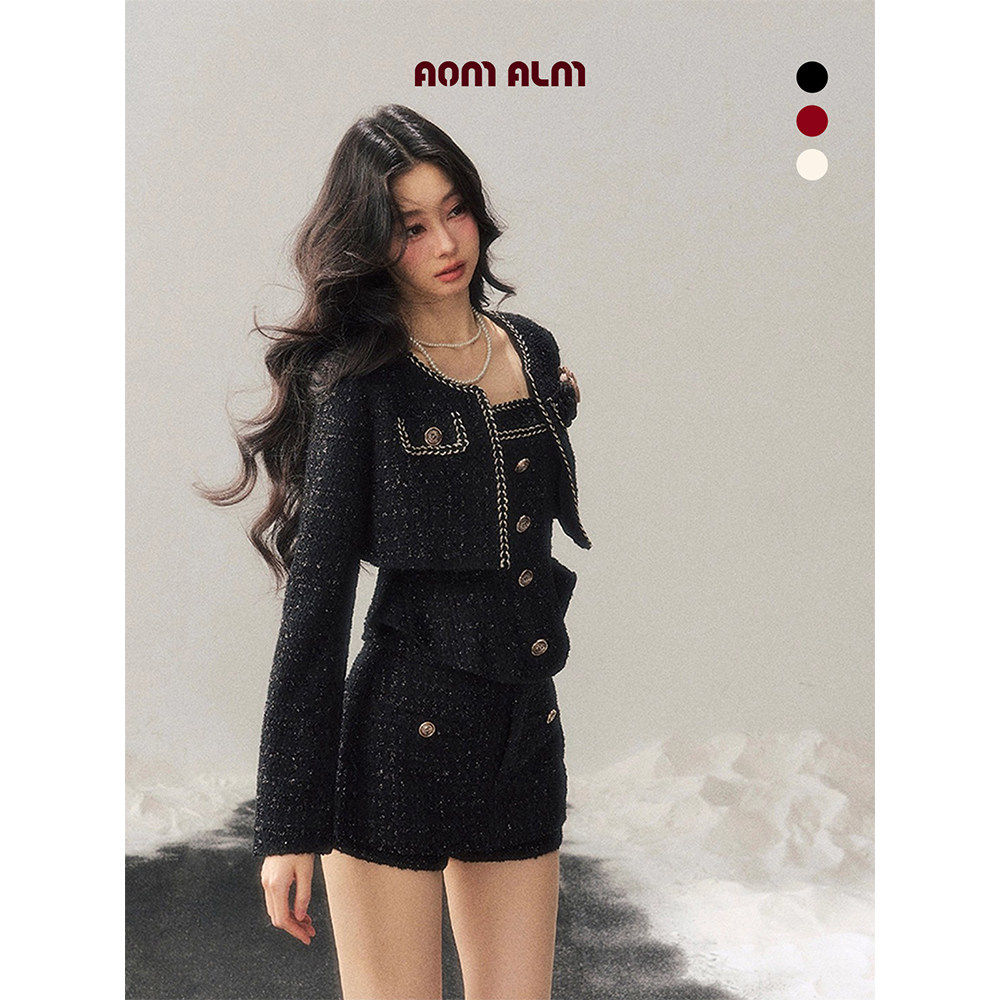 AOMALM少也眼"月亮落下之前"%小香风富家千金羊毛套装女冬三件套,女装/女士精品,时尚套装,淘宝优惠券,粉丝福利购,淘宝优惠卷