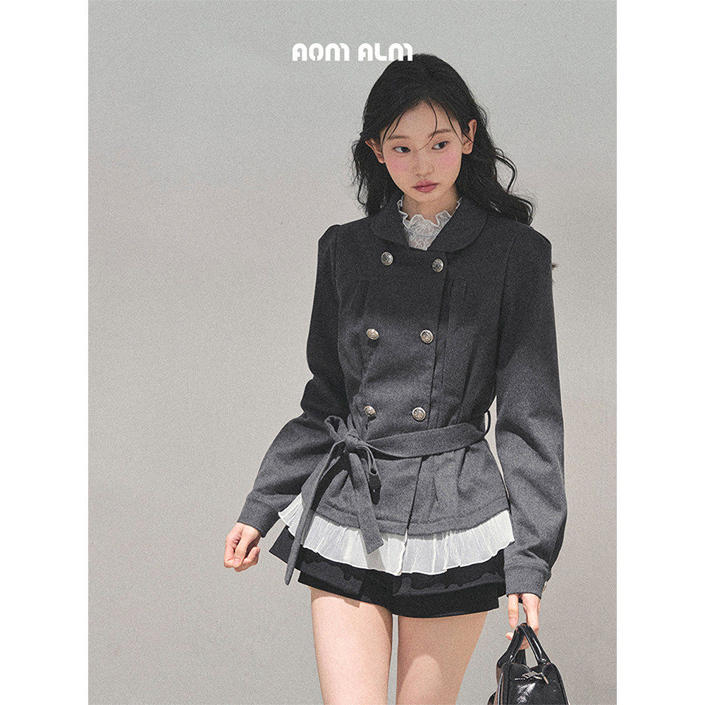 AOMALM少也眼"薄暮的私语"#法式赫本风西装外套女冬收腰显瘦上衣,女装/女士精品,短外套,淘宝优惠券,粉丝福利购,淘宝优惠卷
