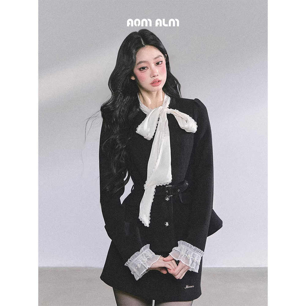 AOMALM少也眼"古早新贵"#富家千金小洋装套装女两件套秋外套短裙,女装/女士精品,时尚套装,淘宝优惠券,粉丝福利购,淘宝优惠卷