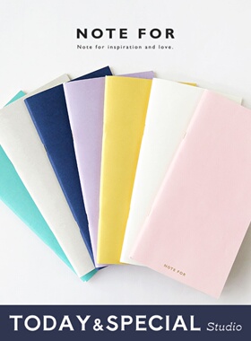 NOTE FOR TN内芯随行手账本简约ins风方格空白手帐记事本子替芯