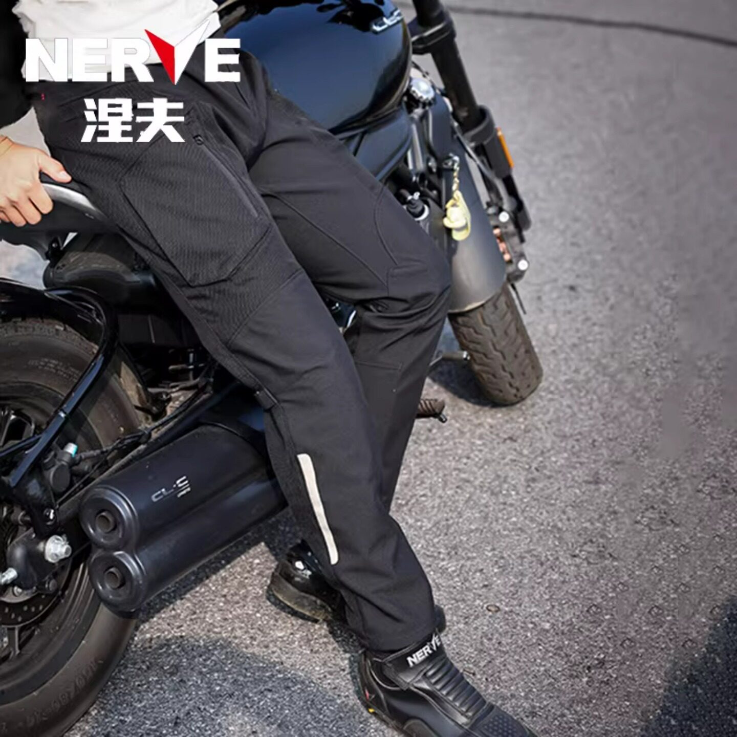 NERVE涅夫幻影摩托车骑行裤夏季网眼透气男款机车赛车裤CE2级