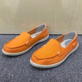 39码 潮 舒适透气帆布鞋 撤柜清仓处理套脚懒人鞋 女一脚蹬平底休闲鞋