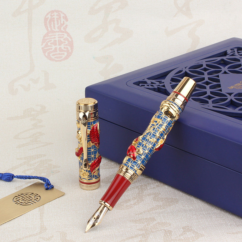 hero/英雄牌钢笔18k金笔2189d套装礼盒官方官高档男士礼物送礼高端