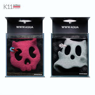 K11 WWWAQUA鬼马系列CP组合潮流造景鱼缸斗鱼专用桌面鱼缸摆件