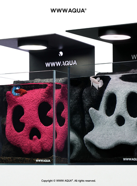 K11 x WWWAQUA鬼马系列CP组合斗鱼专用鱼缸造景生态全套小型客厅