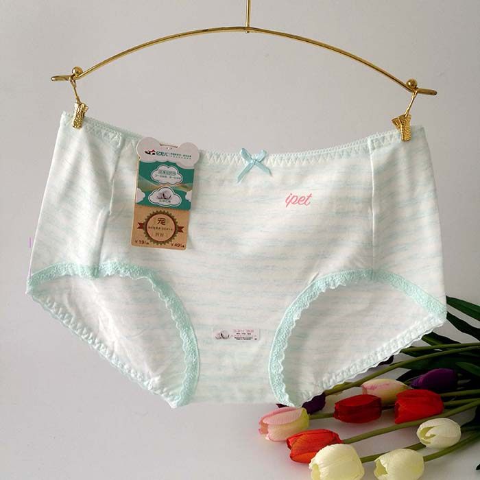 3条包邮亿宠儿内裤女纯棉中腰少女蕾丝边三角裤头8664,女士内衣/男士内衣/家居服,女三角裤,淘宝优惠券,粉丝福利购,淘宝优惠卷
