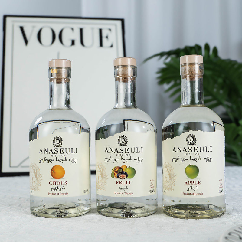 格鲁吉亚酒原瓶原装进口43度烈酒三种口味葡萄蒸馏酒洋酒伏特加