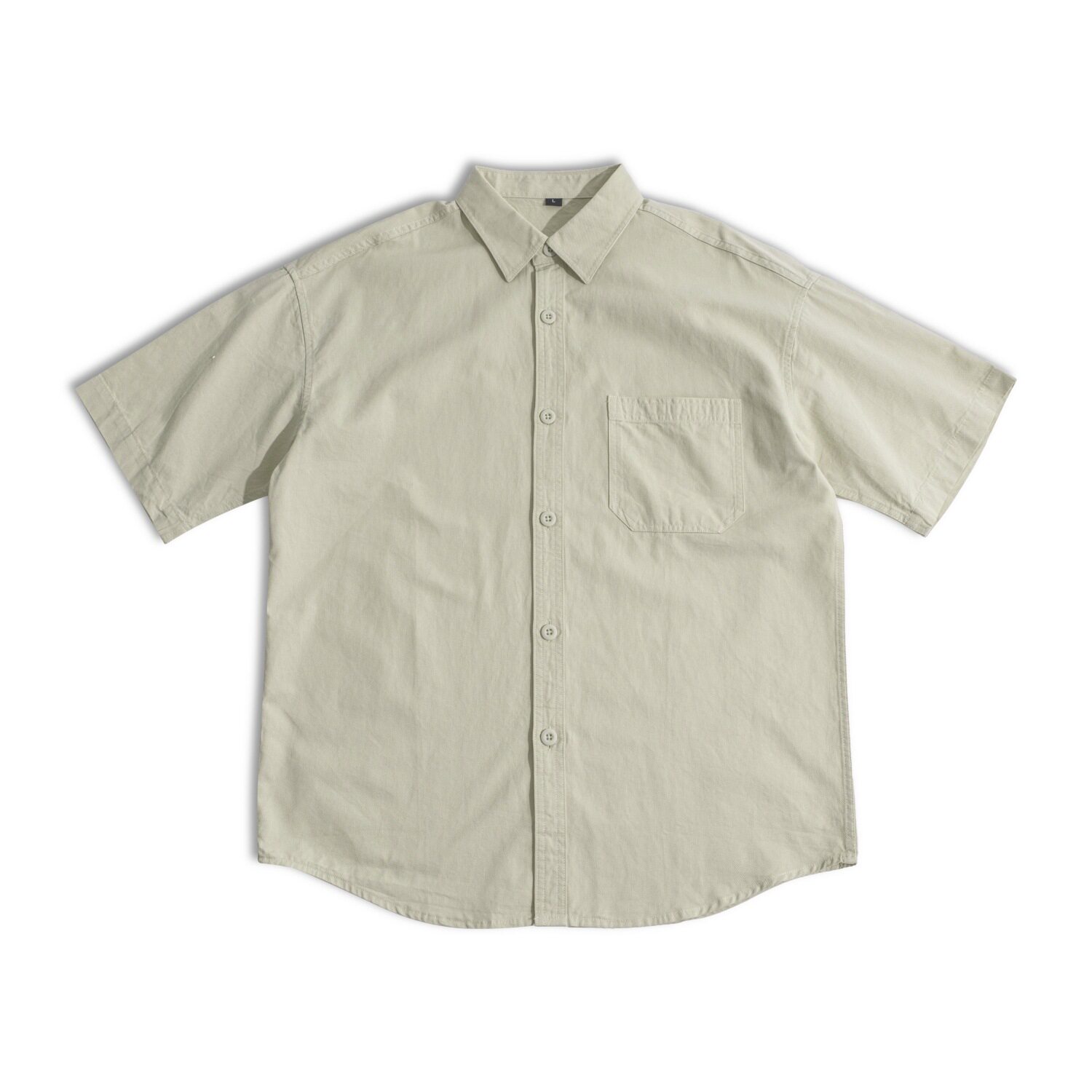 纯棉工装短袖衬衫男夏季少年感穿衬衫