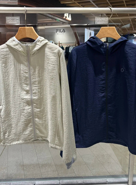 素然外套松锥裤 25女士秋季轻量透气麻感带帽运动外套 A0253JA10