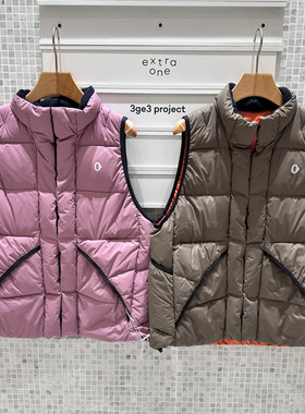 素然双面穿鹅绒女士新品马甲背心
