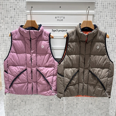 素然双面穿鹅绒女士新品马甲背心