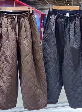 素然棉裤 24女秋冬城市运动轻量宽松珩棉空气棉阔腿裤A0243PA18