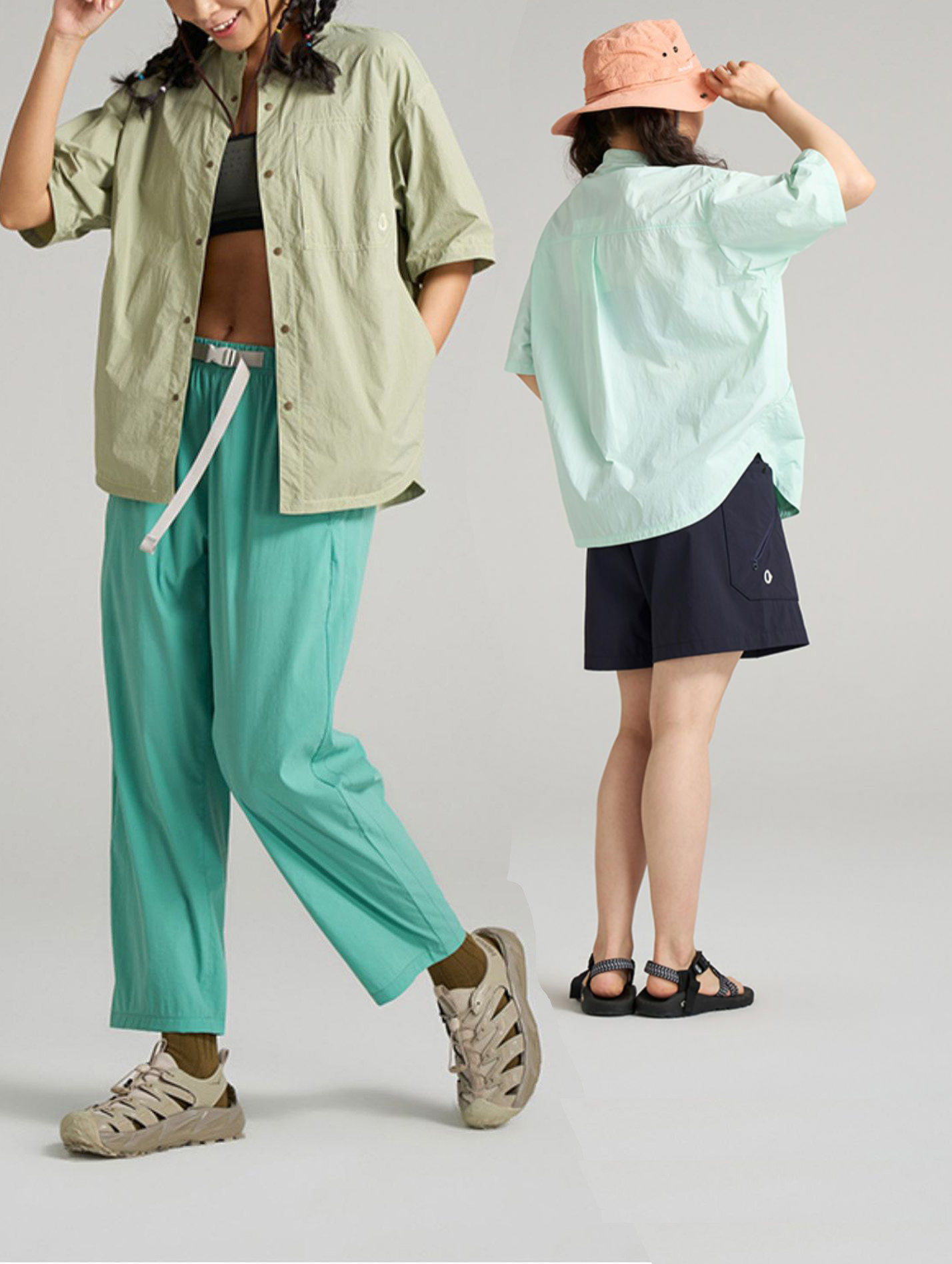 素然ZUCZUG 素然衬衫 女新品运动宽松薄款垂感短袖衬衫A0231BL03