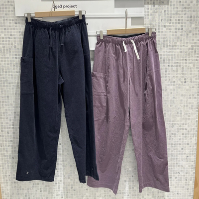 素然女士盐缩泡泡灯芯绒休闲裤