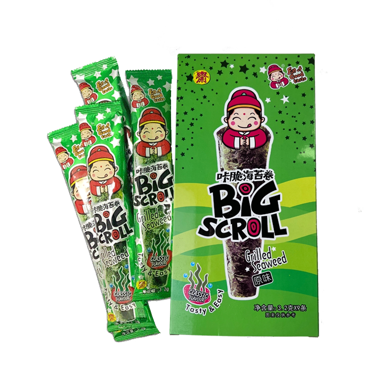 28.8g/盒海苔卷酥脆甜咸口小重口老板仔海苔办公室派对聚餐小零食