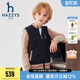 半高领拼色针织开衫 hazzys哈吉斯童装 男童开身线衣秋新品