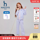 两件套 2025春新中大童花边领洋气长袖 hazzys哈吉斯童装 女童套装