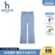 百搭牛仔长裤 子2026春新中大童时尚 女童裤 hazzys哈吉斯童装