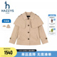 进口同款 哈吉斯女童风衣秋新挺括可拆卸披肩英伦外套 hazzys童装