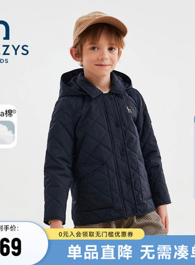 hazzys哈吉斯童装男女童棉服
