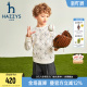hazzys哈吉斯童装 中大童满印活力舒适上衣 男女童卫衣春新品