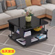 可移动小茶几简约现代家用小户型桌子客厅沙发边几阳台带轮小方桌