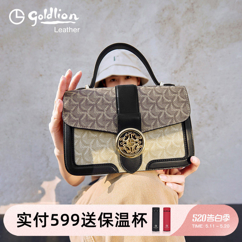 金利来女包2026年新款手提包风琴包复古小众设计时尚单肩斜挎包潮