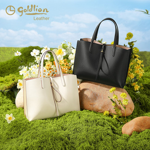 金利来女包专柜同款2025新款通勤单肩托特包大容量手提斜挎包真皮