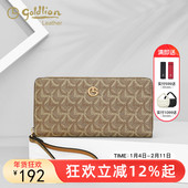 百搭手拿包包复古印花手包长款 金利来钱包2026年新款 时尚 钱包女