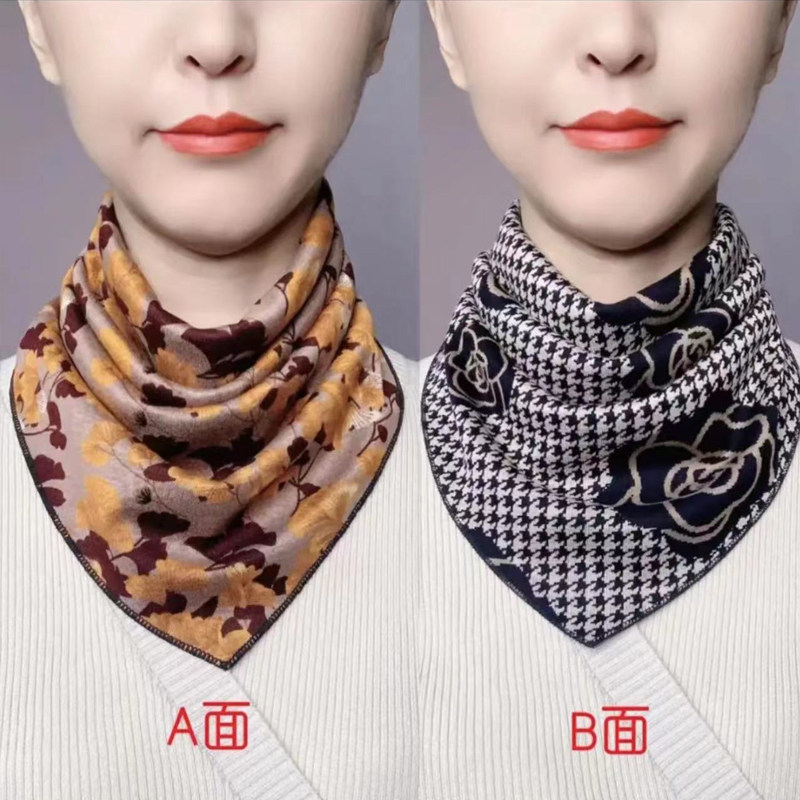 双面按扣三角巾围巾女秋冬季保暖围脖丝巾韩版百搭护颈脖套假领子,服饰配件/皮带/帽子/围巾,围巾/丝巾/披肩,淘宝优惠券,粉丝福利购,淘宝优惠卷