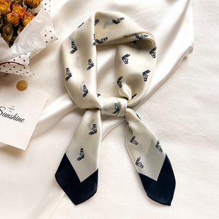 丝巾百搭小方巾春秋款 西装 洋气时尚 女搭配衬衫 高级感 薄款 2025新款