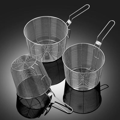304不锈钢炸篮薯条炸筐油炸网篮过滤网漏勺烫煮面勺米线粉篱沥水