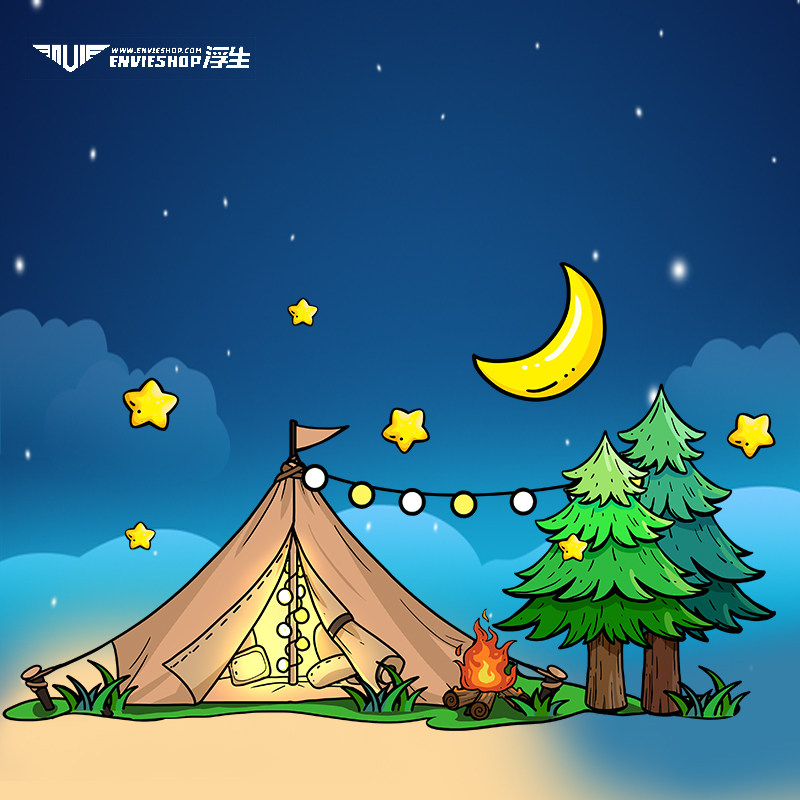 户外探险旅行露营车贴汽车创意卡通越野一族野外贴纸侧窗玻璃装饰