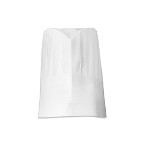 一次性厨师帽无纺布中高帽食堂工厂食品酒店低平顶加厚白色蘑菇帽