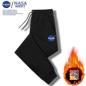 春秋季 纯棉男女同款 小脚裤 大码 潮 NASA联名款 情侣卫裤 运动休闲裤