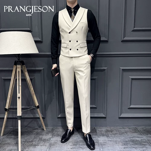 Британская джентльменская рабочая жилеты набор мужского джентльмена бизнес -отдыха