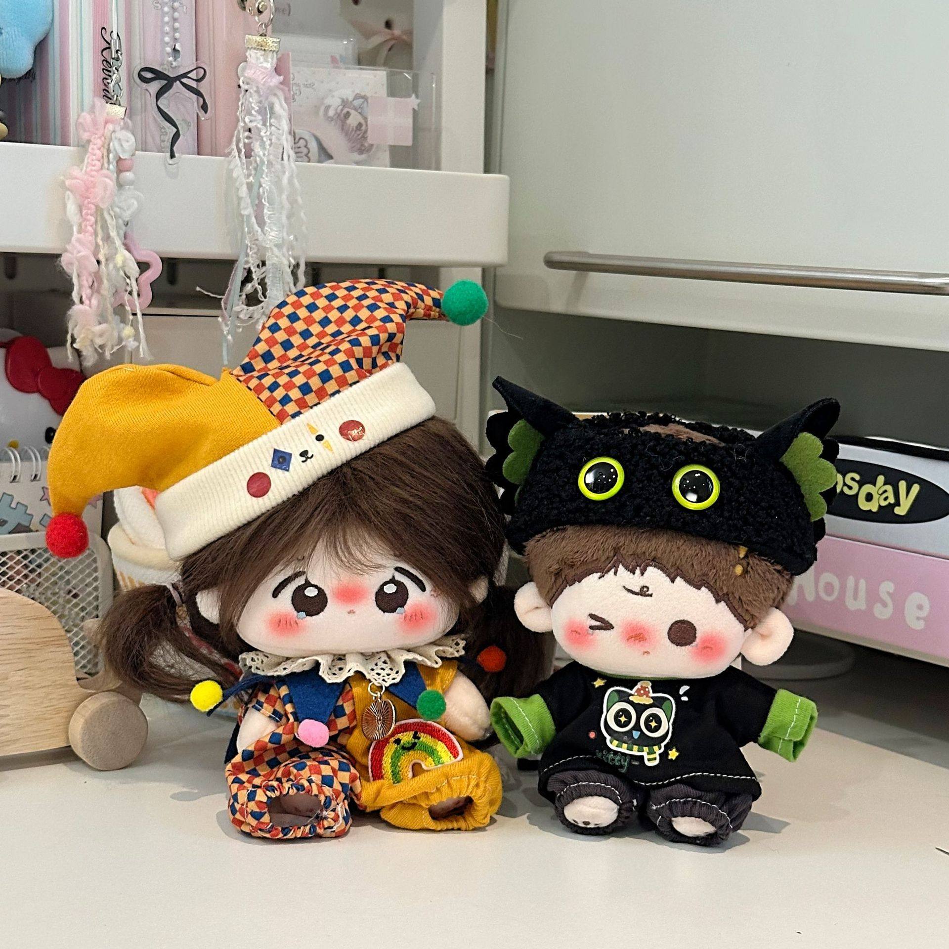 跨境10厘米棉花娃娃海星体正常体娃娃衣服毛绒公仔可爱换装娃衣套,模玩/动漫/周边/娃圈三坑/桌游,棉花娃娃/毛绒玩具娃衣,淘宝优惠券,粉丝福利购,淘宝优惠卷