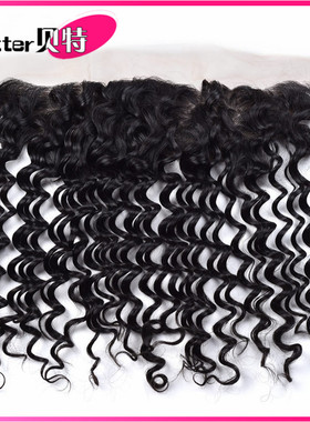 8A ear to ear lace frontal closure deep wave 13x4 inch hair